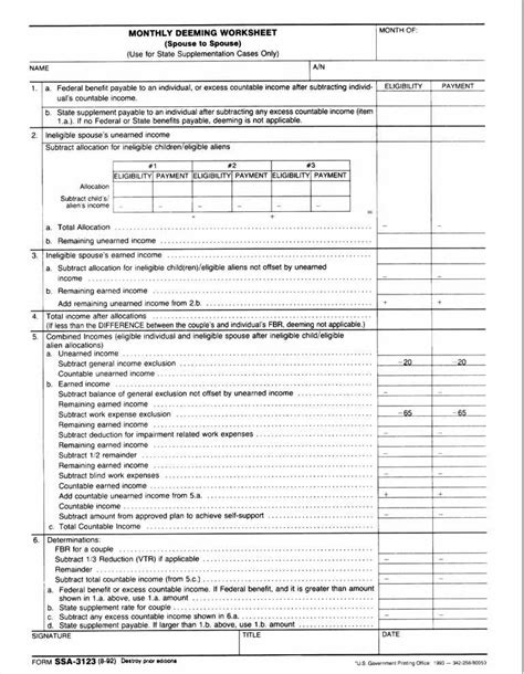 Social Security Benefits Taxable Worksheet