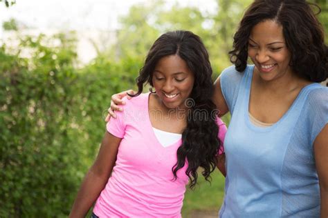 African American Mother And Her Daugher Stock Photo Image Of
