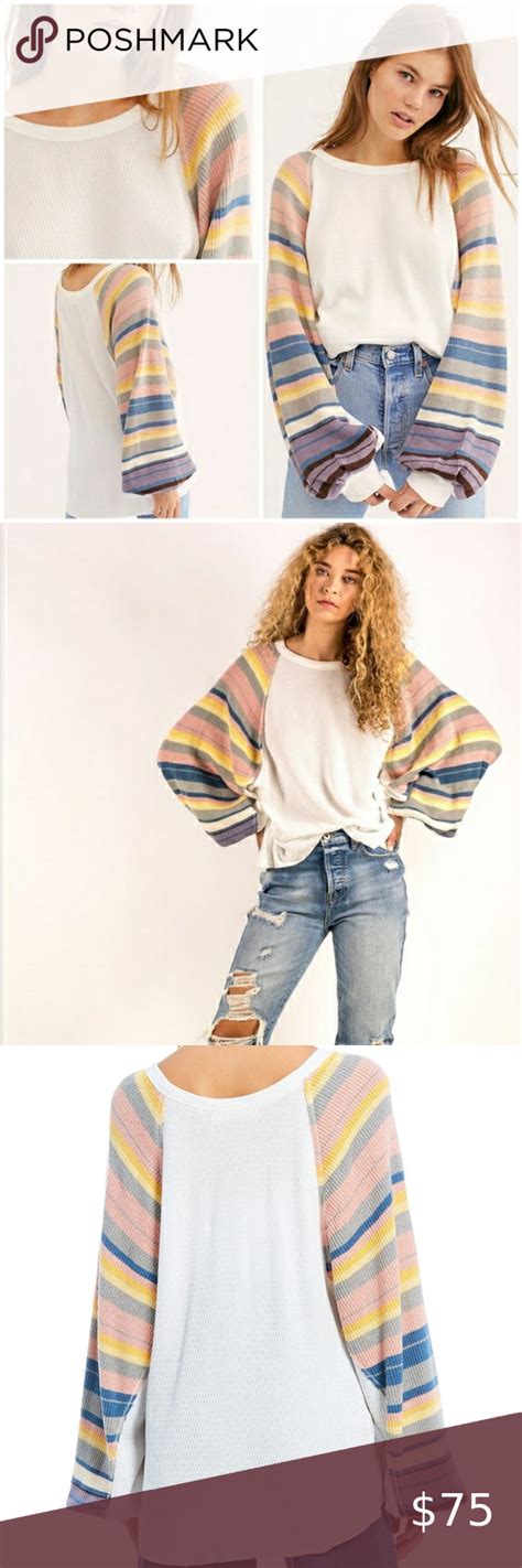 Nwt Free People Rainbow Dreams Top In 2020 Knit Top Fashion Tops