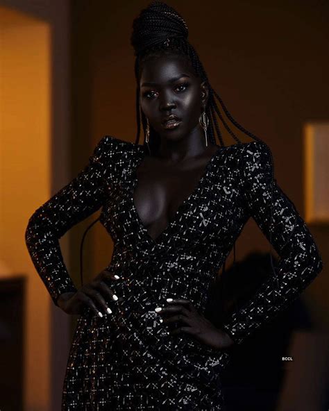 Sudanese Model Nyakim Gatwech Dubbed As ‘queen Of The Dark Becomes The