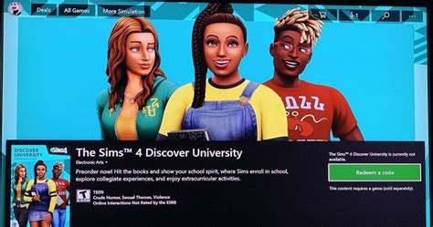 Microsoft Store Leaks The Sims 4 University Expansion Pack Description