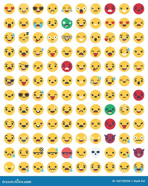Emoticon And Emoji Isolated Vector Icons Pack That Can Be Easily