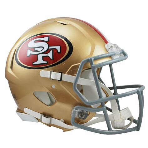 San Francisco 49ers Riddell Nfl Full Size Speed Replica Football Helmet