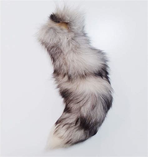 Marble Grey Fox Tail Dakotaline Furs