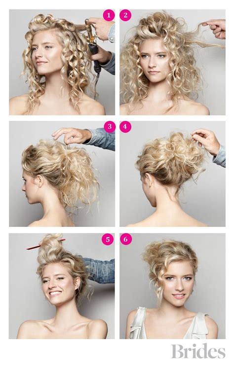 Diy Hairstyle Messy Curly Bun Diy Ideas Crafts