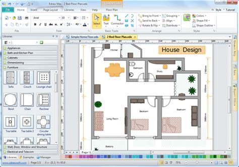 Easy House Design Software Edraw