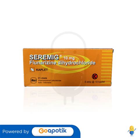 Seremig 10 Mg Box 50 Kaplet Kegunaan Efek Samping Dosis Dan Aturan