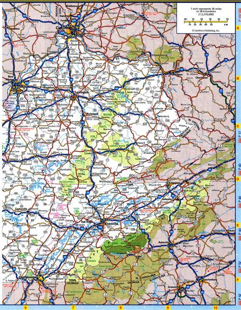 Map Of Tennessee Roads And Highwaysfree Printable Road Map Of Tennessee