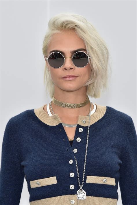 All natural hair color for short black hair. Cara Delevingne Just Dyed Her Hair Platinum Blonde - Coveteur