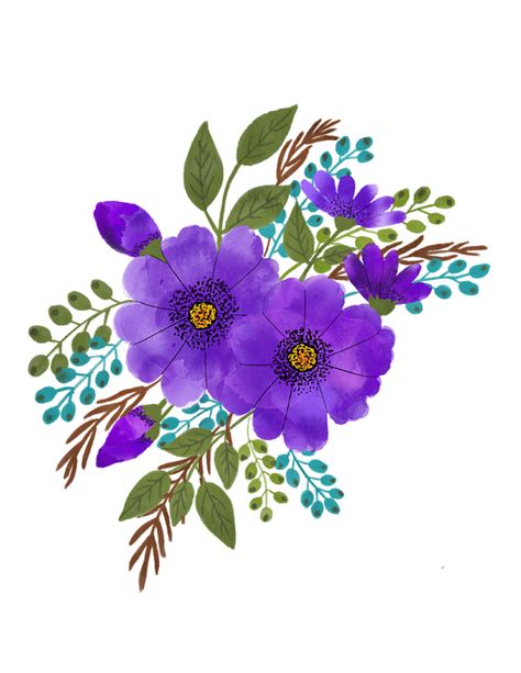 Akvarel Blomster Forår Blomster Gratis Billeder På Pixabay Pixabay