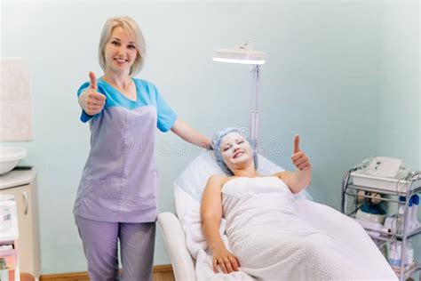 Woman Beautician Doctor At Work In Spa Center Stock Photo Image Of