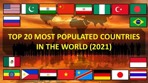 Top 20 Most Populated Countries In The World 2021 Highest Population