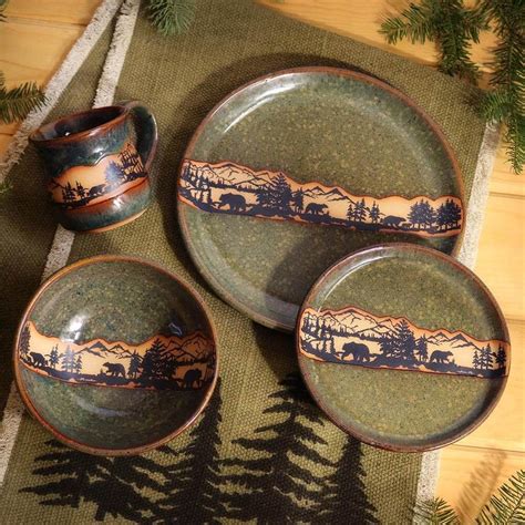 Make a statement with hf coors dinnerware sets. Bear Mountain Rustic Dinnerware in 2020 | Rustic ...