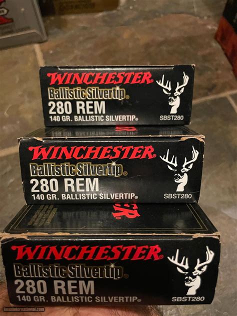 Winchester 280 Rem 140 Gr Ballistic Silver Tip 46 Rounds