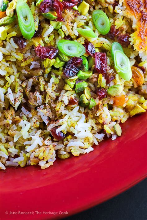 Persian Style Jeweled Rice Gluten Free • The Heritage Cook