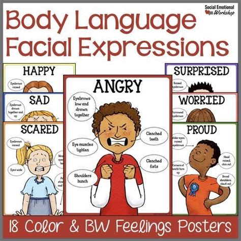 Feelings Posters Cards Charts Worksheets Identifying Emotions