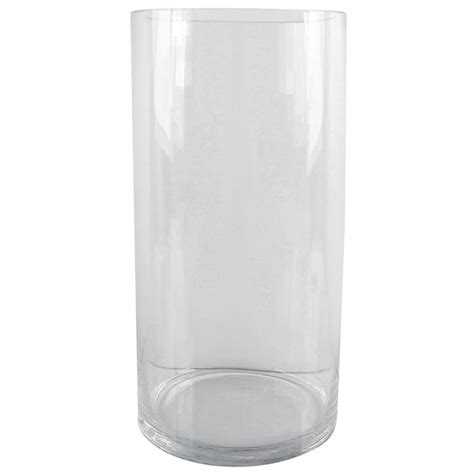 Clear Glass Cylinder Vase 16