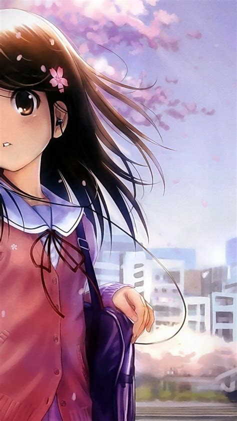 Cute Girly Anime School Girl Wallpapers Download Mobcup