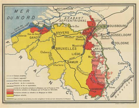 Proposed Annexation Of Territory By Belgium Following Ww1 While The