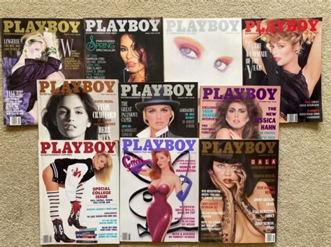 Playboy Magazine Lot Of Issues Complete With Centerfolds