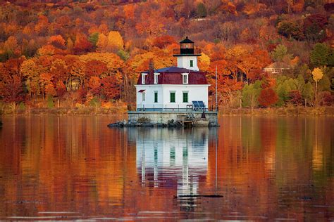 Esopus Lighthouse In Late Fall 3 Photograph By Jeff Severson Fine