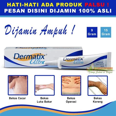 Jual Dermatix Ultra Advanced Scar Formula Gel Salep Krim Cream