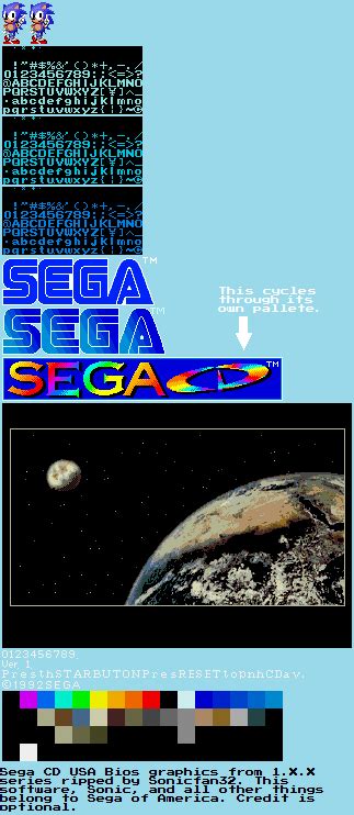 Genesis 32x Scd System Bios Sega Cd General Sprites Model 1