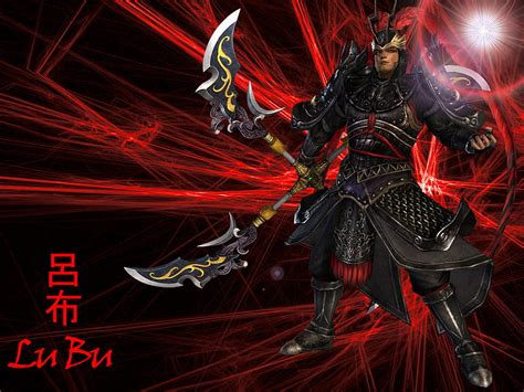 Dynasty Warrior Lu Bu Dynasty Warriors 6 Lubu And Background Red