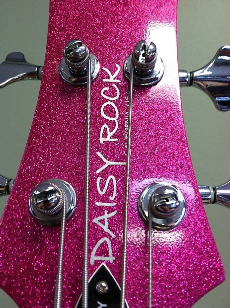 Daisy Rock Rock Candy Pink Sparkle 4 String Bass Guitar Reverb