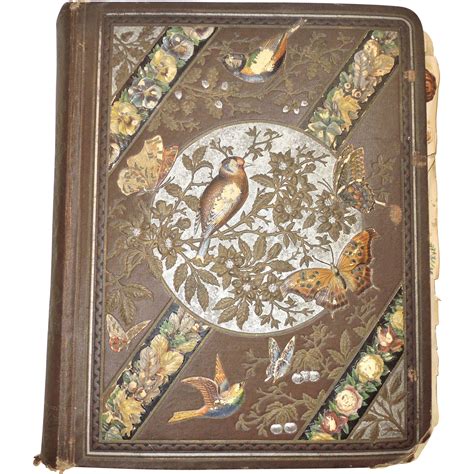 Antique 1800's Victorian Scrapbook from chippewalakeantiques on Ruby Lane