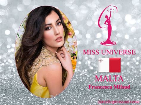 francesca mifsud miss universe 2018 contestant banner malta pageantry beauty pageant universe