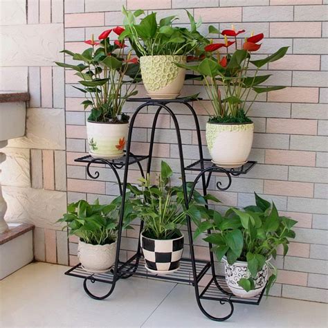 Buy products such as better homes & gardens brynn 10in round concrete planter,grey at walmart and save. Top 8 Easy Flower Shelf Design Ideas For Your Home ...