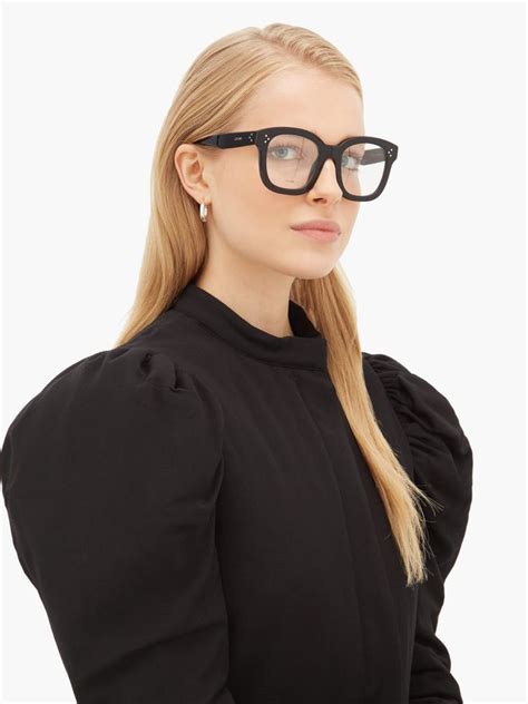 Oversized Acetate Glasses Celine Eyewear Matchesfashion Oversized Round Sunglasses Celine