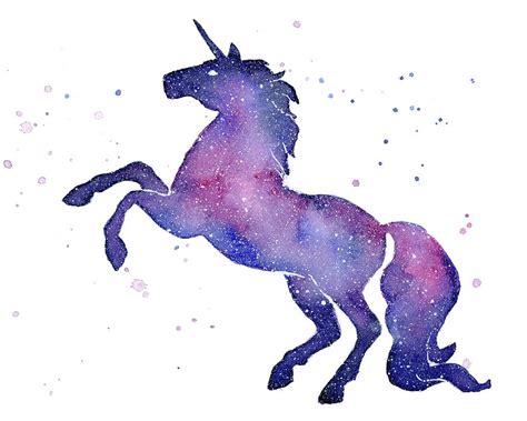 Galaxy Unicorn Painting By Olga Shvartsur Pixels