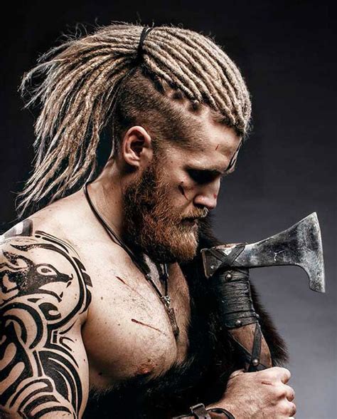 Viking Hairstyles Men Best Viking Inspired Haircuts In Dreadlock Hairstyles For Men