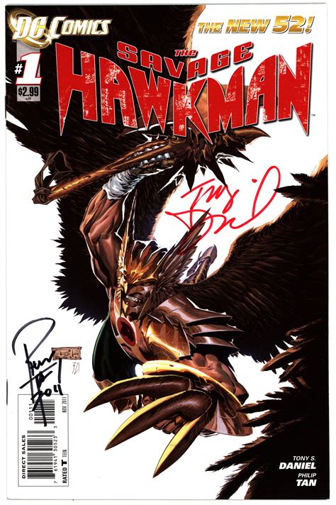 Savage Hawkman 1 2x Signed The Hall Of Comics