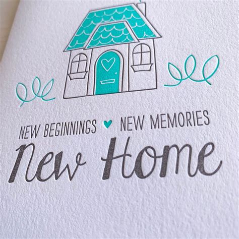 New Home Card Housewarming Card Housewarming T Etsy