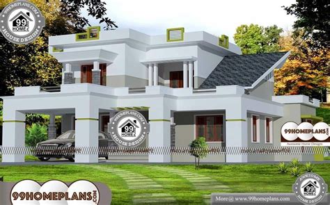 2500 Sq Ft House Plans Kerala Low Economy Two Floor Modern Designs