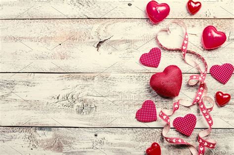 Valentines Day Background With Hearts By Pitergoskov On