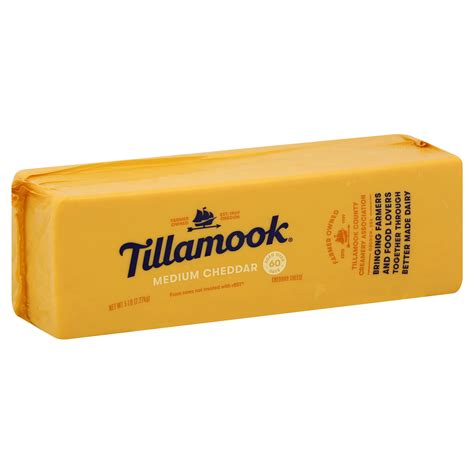 Tillamook - Tillamook, Cheese, Cheddar, Medium (5 lb) | Online grocery shopping & Delivery ...