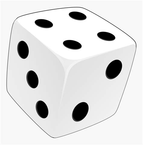 White Dice Png Clip Art Black And White - Clip Art - Free Transparent