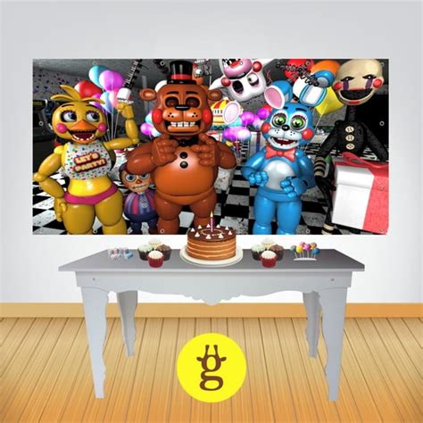Painel 1 50 X 1 50 Cm Five Nights At Freddy S Elo7