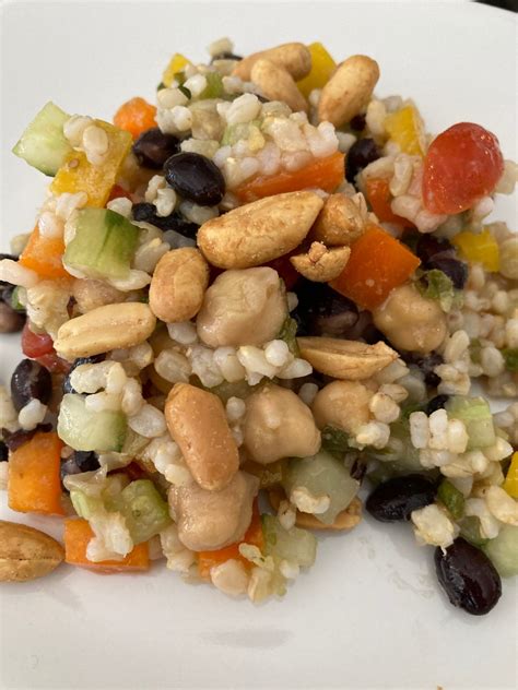 Whole Grain Chickpea And Black Bean Salad Med Instead Of Meds