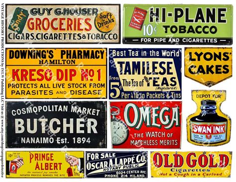 Advertising Signs Rusty Metal Sign Printed Sheet Grocery Sign