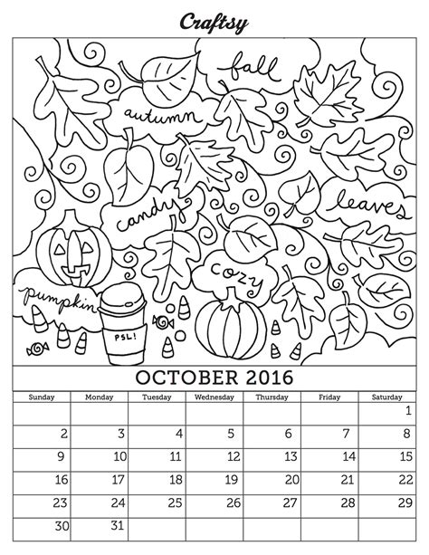 October Coloring Download October Coloring For Free 2019