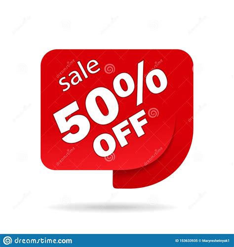 Label Sale Of Special Offer. Red Promo Sticker Of Discount.Icon Tag For ...