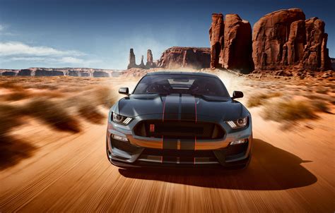 Wallpaper Mustang Ford Shelby Auto Desert Machine Gt350 Desert