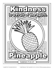 Click here to download the 11 page book as one pdf file. Fruit of the Spirit for Kids | Kindness Coloring Page