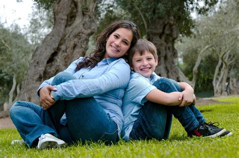 mother with son on bed stock image image of love happy 112236483