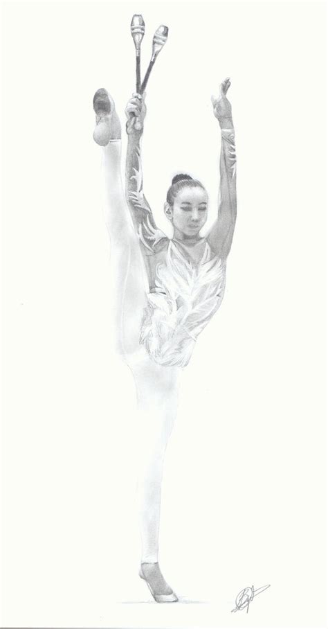 Pin By Awen Bree On Rhythmic Gymnastics Illustrated Female Art Beautiful Drawings